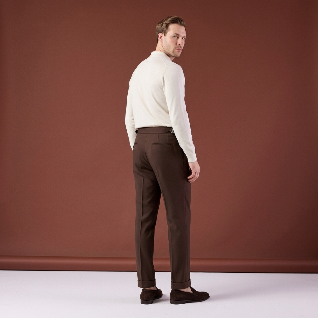 Pantaloni Reggie maro