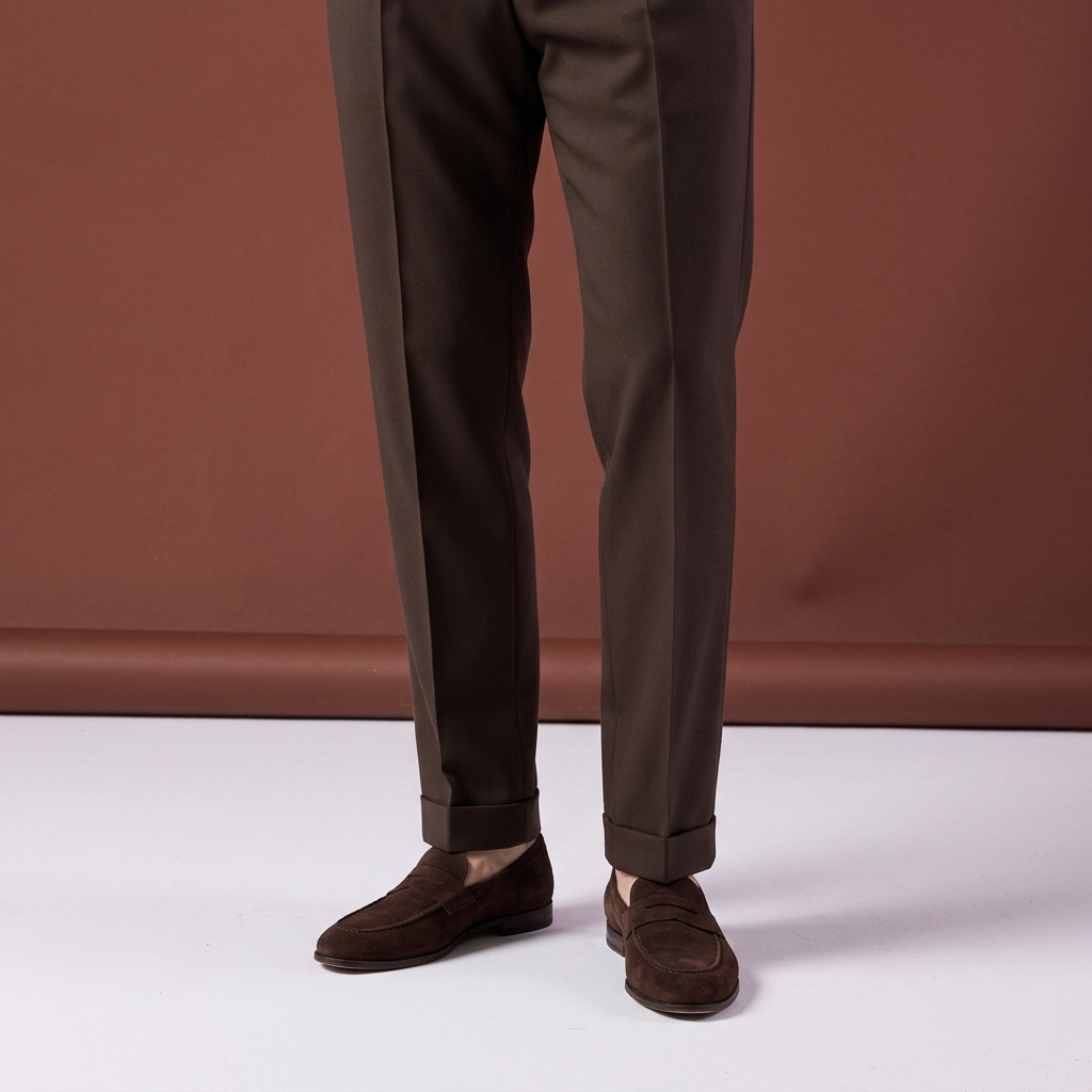 Pantaloni Reggie maro