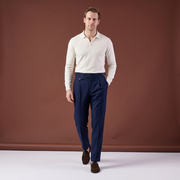 Pantaloni Reggie bleumarin