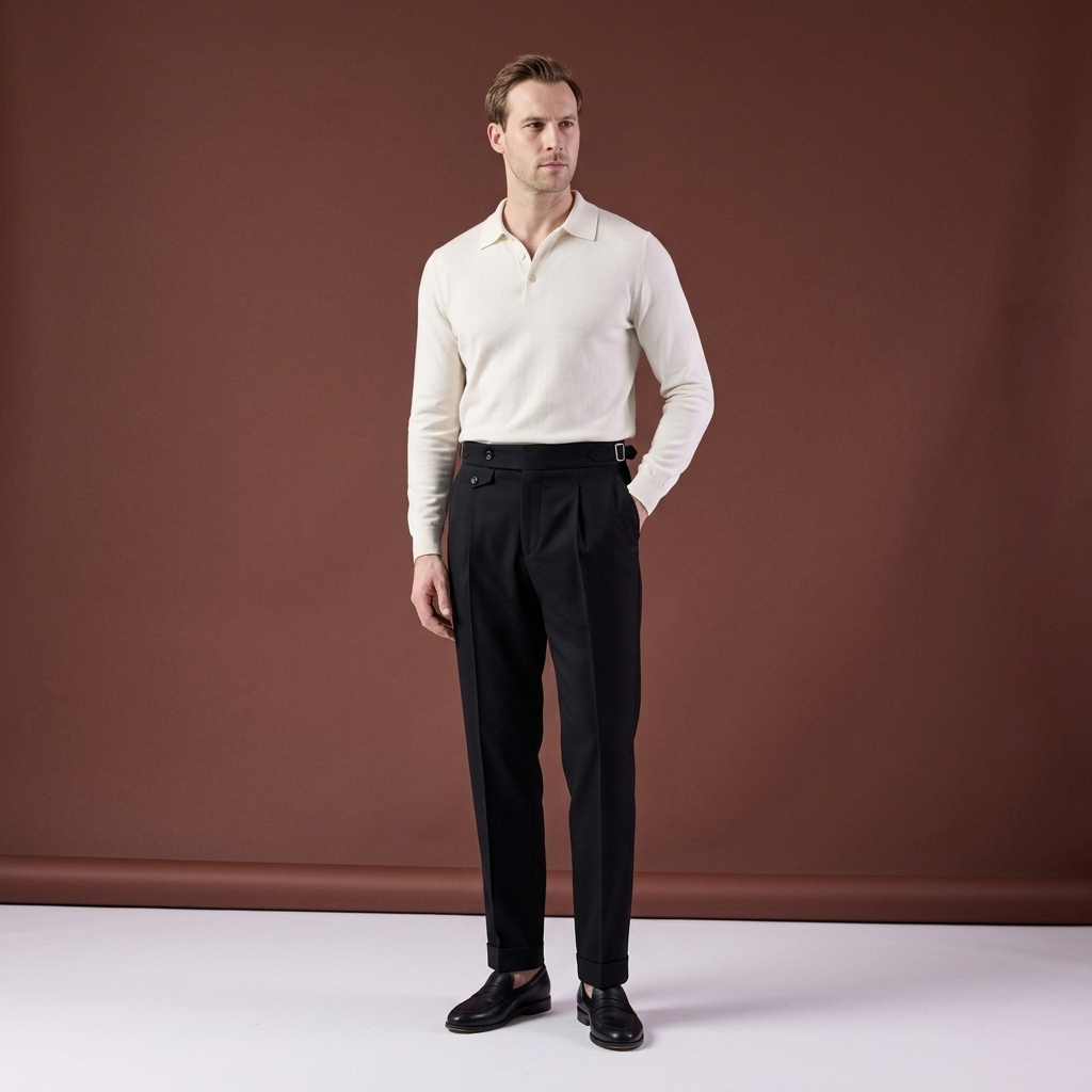 Pantaloni Reggie negri
