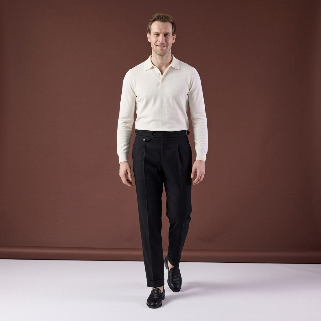Pantaloni Reggie negri