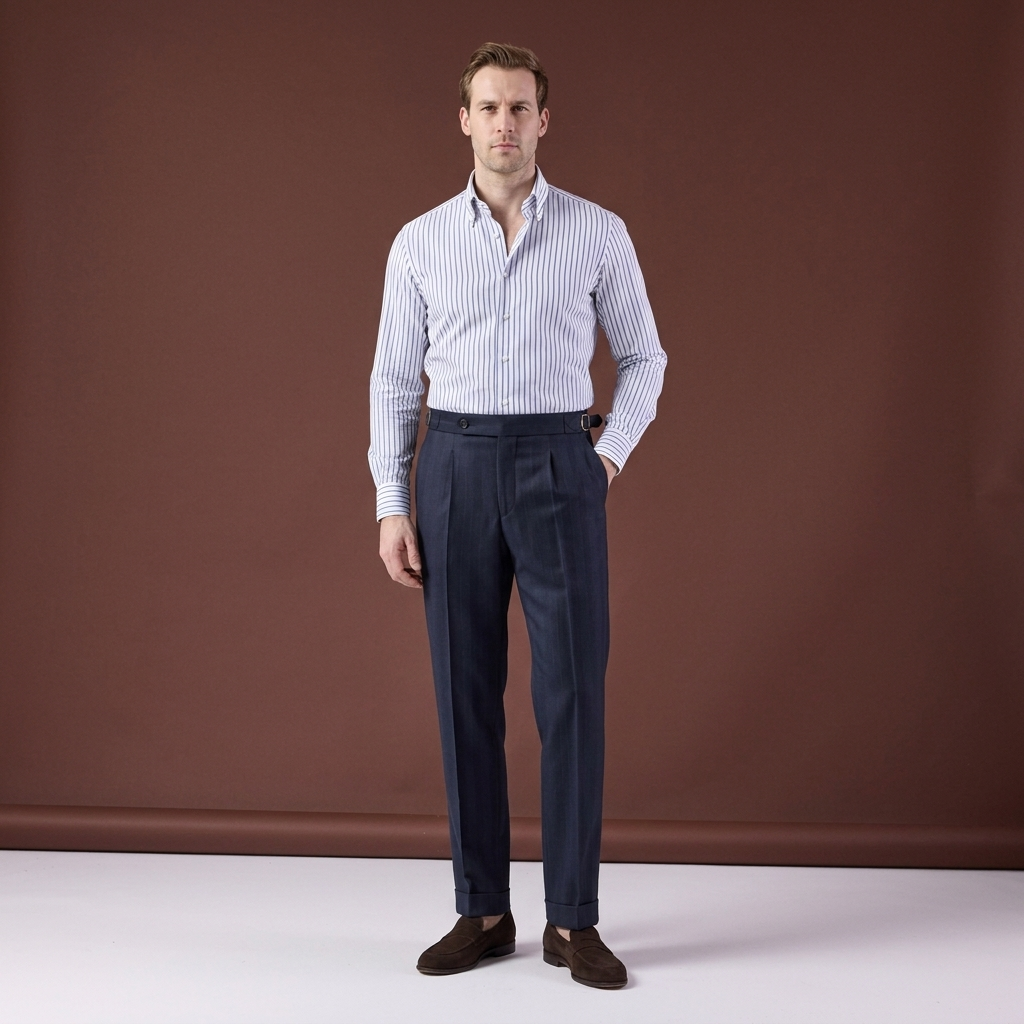 Pantaloni Royce bleumarin