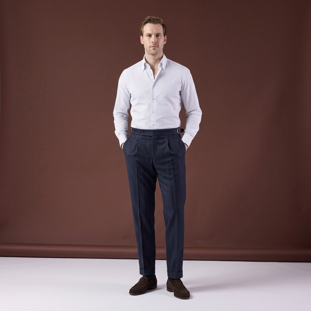 Pantaloni Royce bleumarin