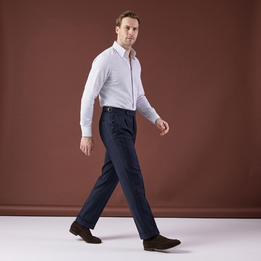 Pantaloni Royce bleumarin