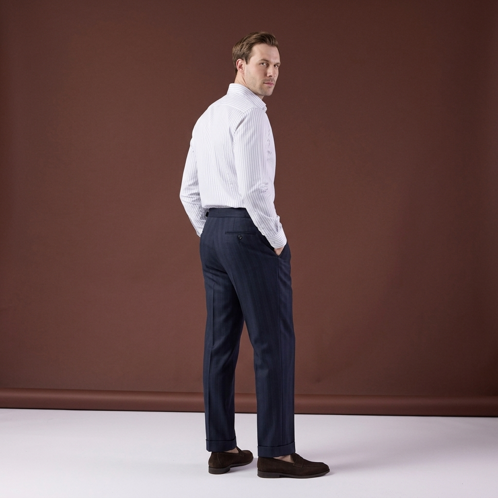 Pantaloni Royce bleumarin