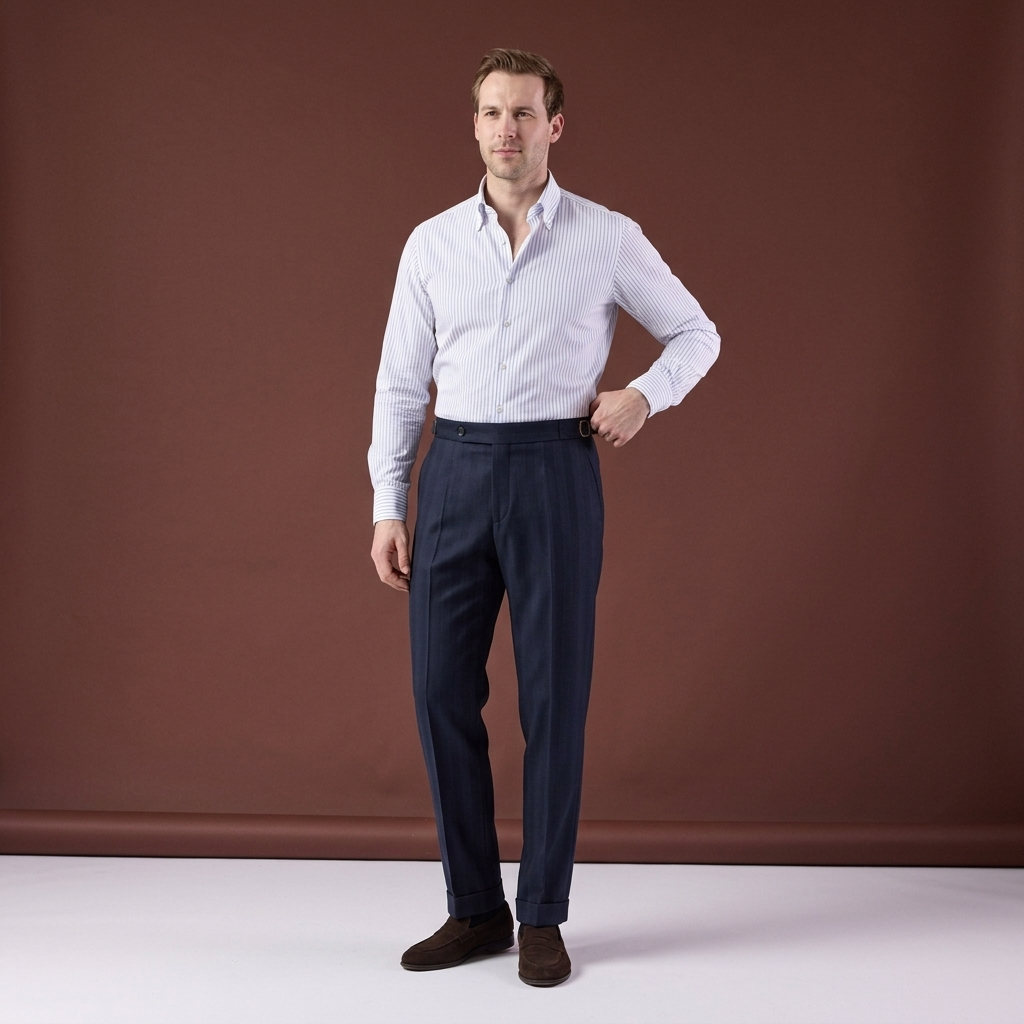 Pantaloni Royce bleumarin