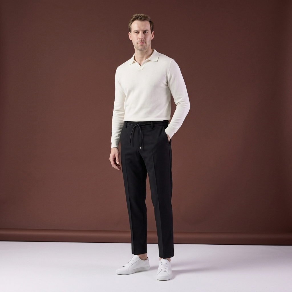 Pantaloni Richard negri