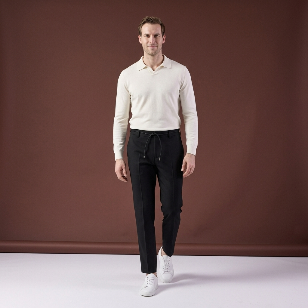 Pantaloni Richard negri