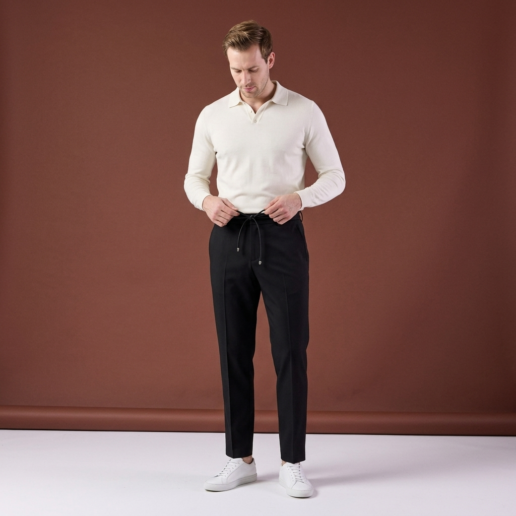 Pantaloni Richard negri