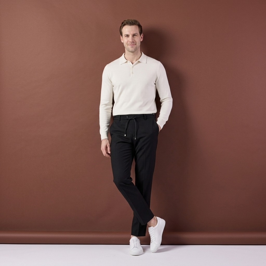 Pantaloni Richard negri