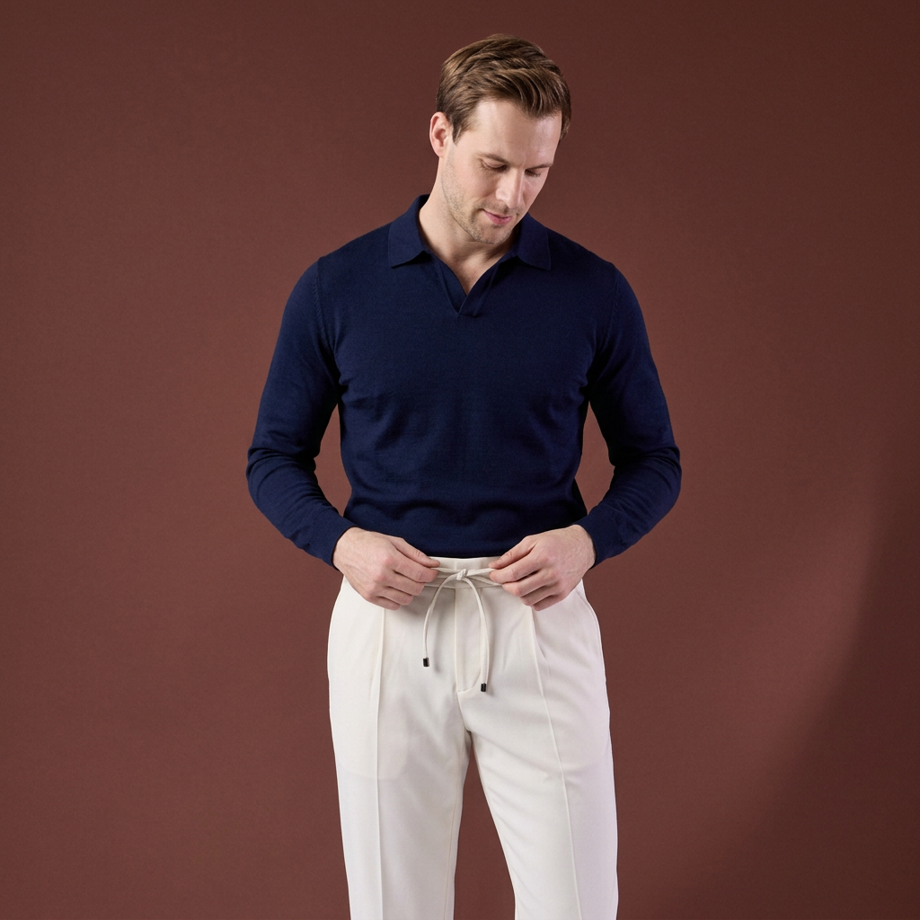 Pantaloni Richard crem