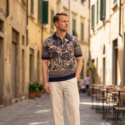 Tricou Havai Bleumarin