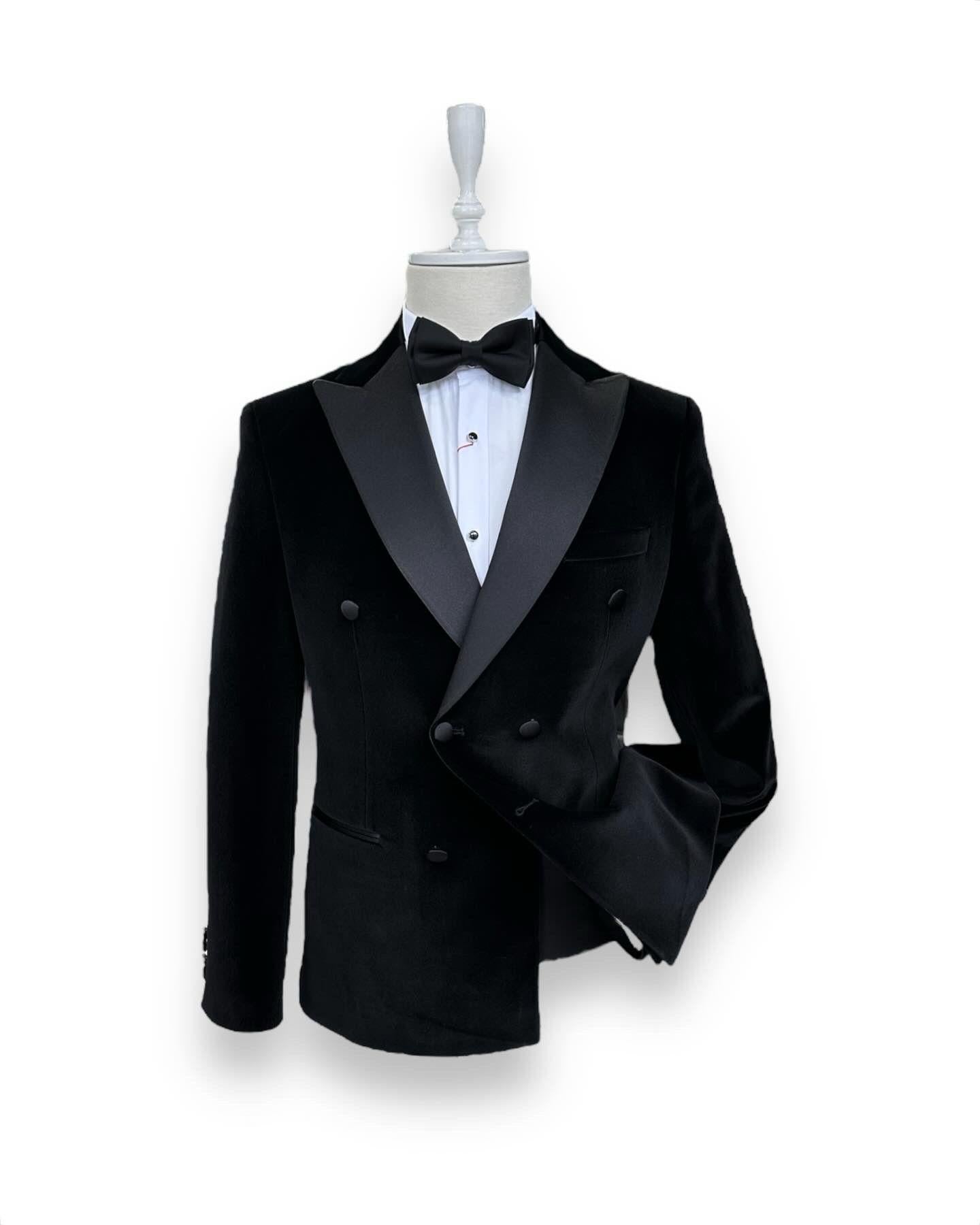 Costum Ceremonie din catifea negru