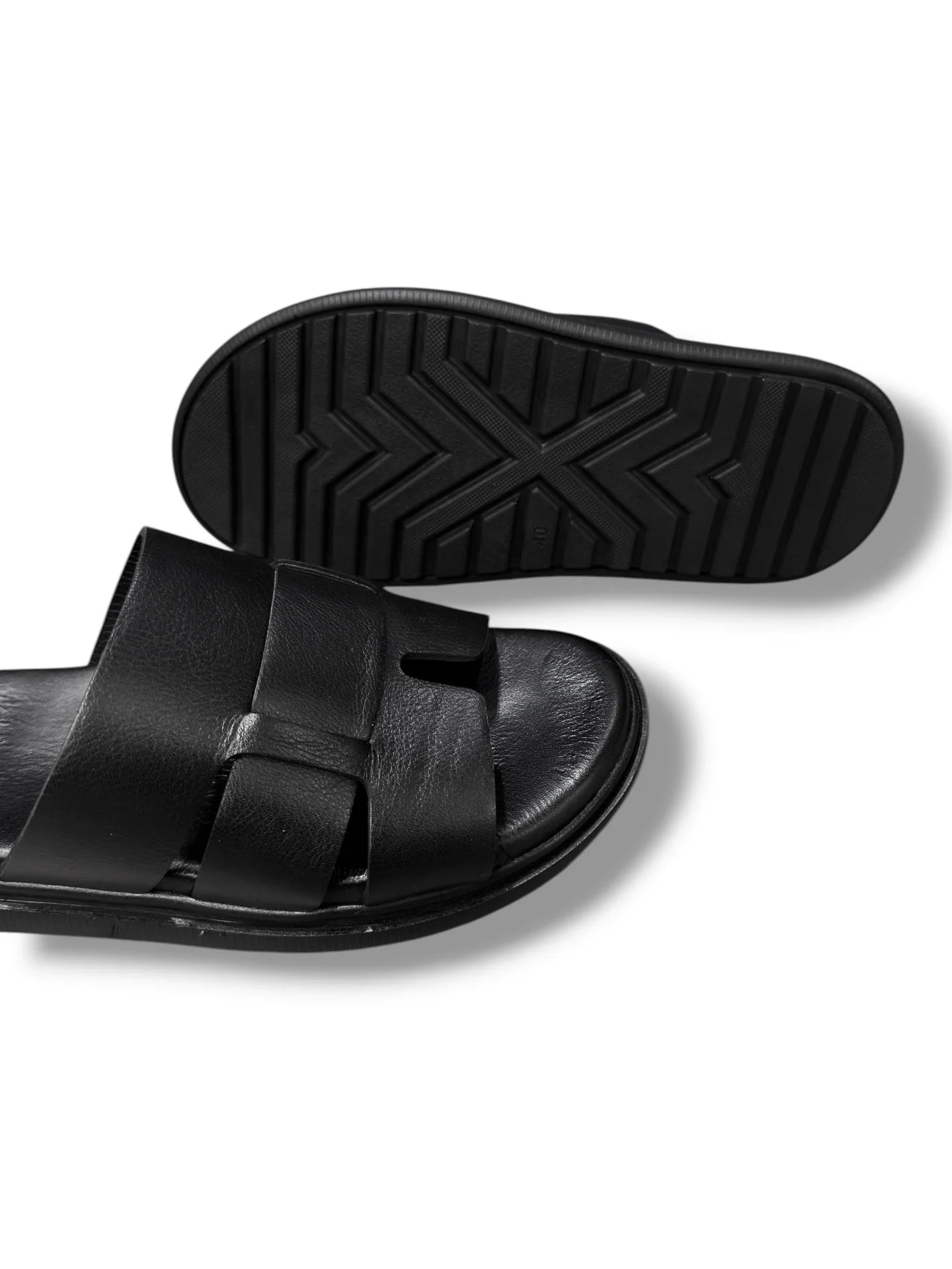 Sandale Lera negre din Piele Naturală
