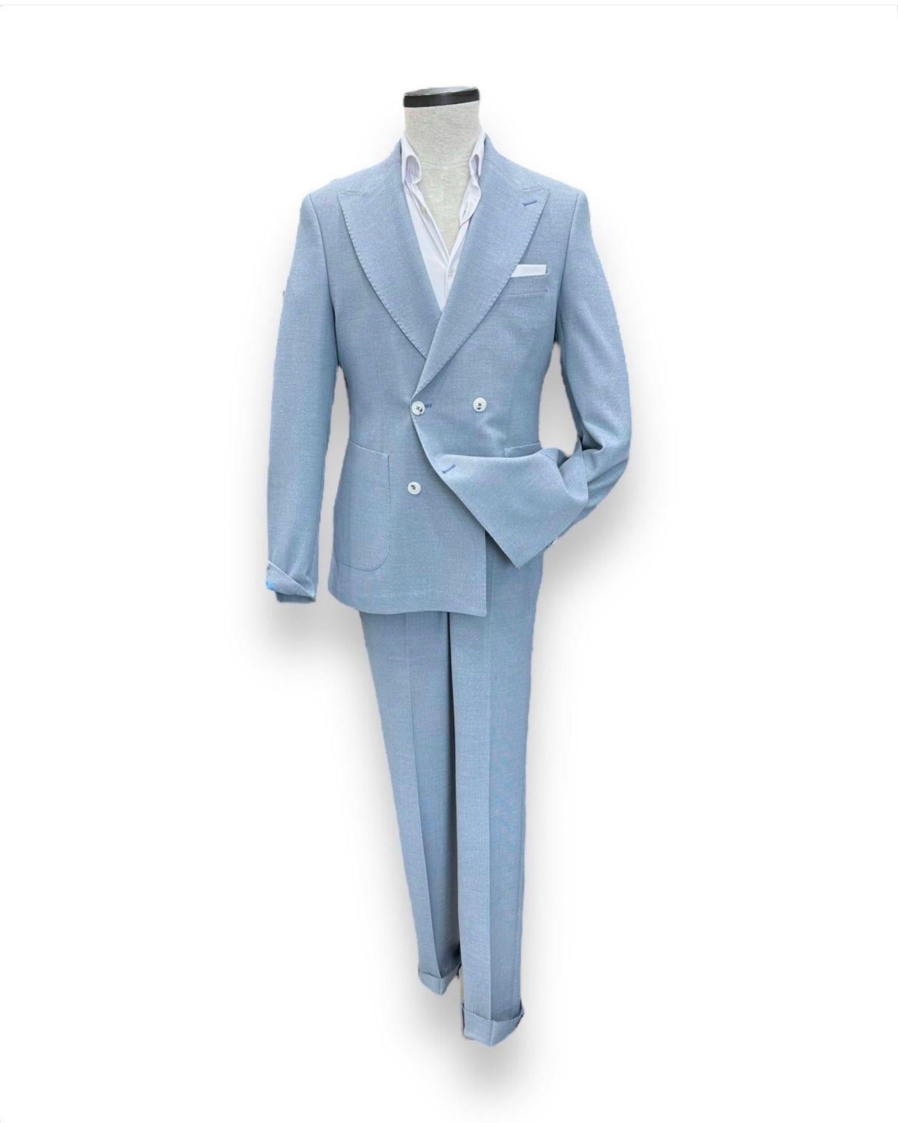 Costum Marc albastru deschis