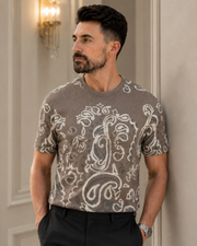 Tricou Imprimeu maro