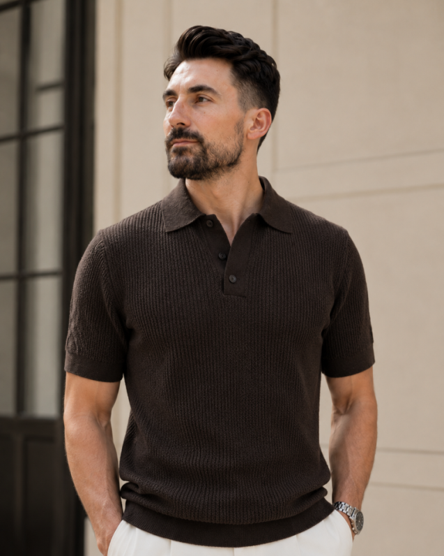 Tricou Fitilli maro
