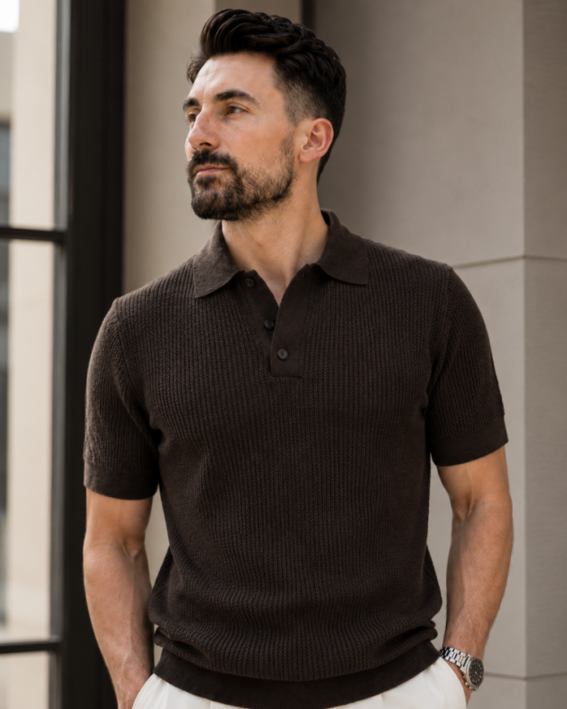 Tricou Fitilli maro